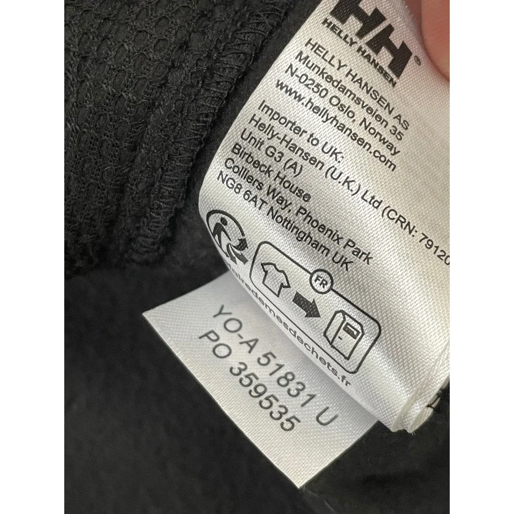 Helly‎ Hansen Fleece Vest Mens 2XL Black Polartec Full Zip Outdoors Hiking